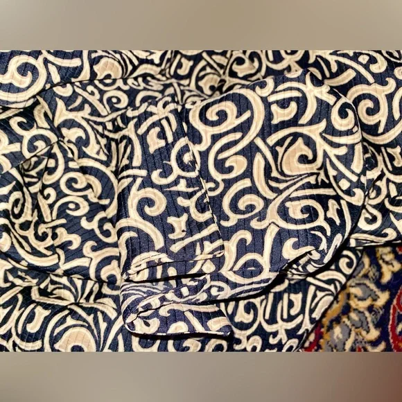 Liz Claiborne Black and Cream Patterned Blazer 20W - Picture 16 of 17